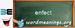WordMeaning blackboard for enfect